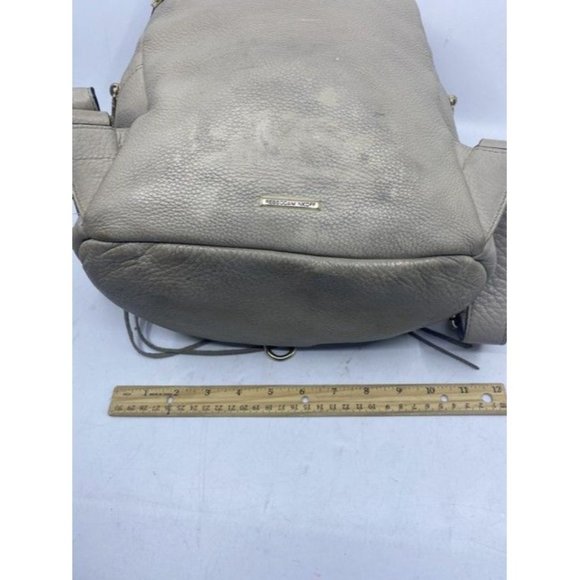 Rebecca Minkoff Stevie Julian Fringe Nubuck Gray Leather Backpack main image 4